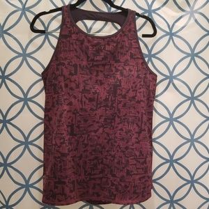 Lucy purple and black tank top-XL